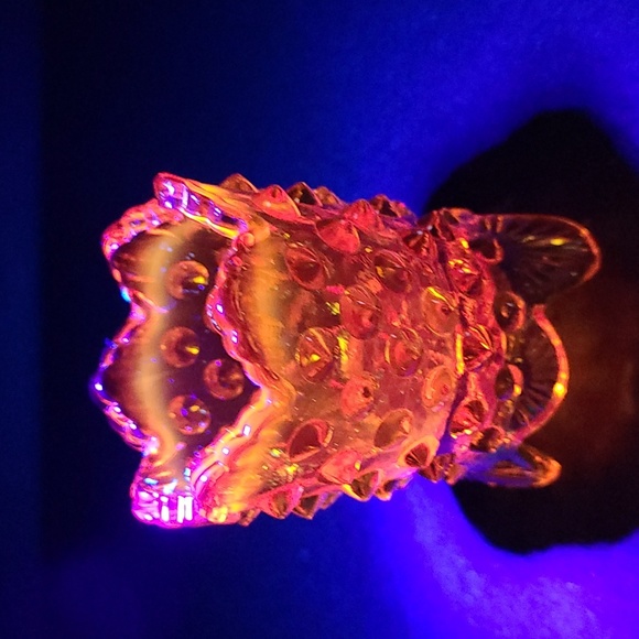 Vintage Footed Fenton Hobnail Toothpick Holder - Picture 14 of 16